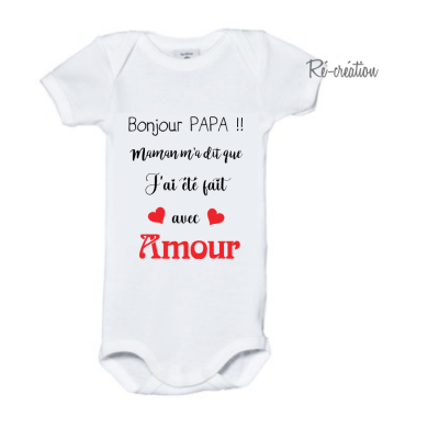 Body papa fait avec amour