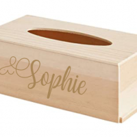 Boite a mouchoirs en bois a decorer 27 x 14 x 8 cm p 3