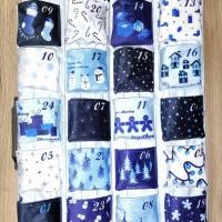 Calendrier de l avent bleu glace