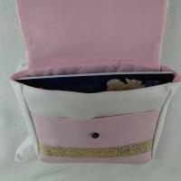 Cartable ecolier simili rose 3