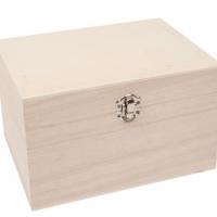 Coffre en bois decorer rectangulaire 165 cm p 1