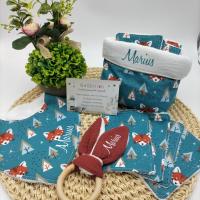 Coffret naissance lingettes bavoir anneau2