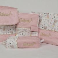 Coffret naissance souricette sac carnet trousse ecolier trousse de toilette