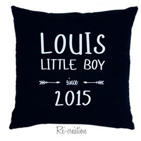 Coussin little boy flèche