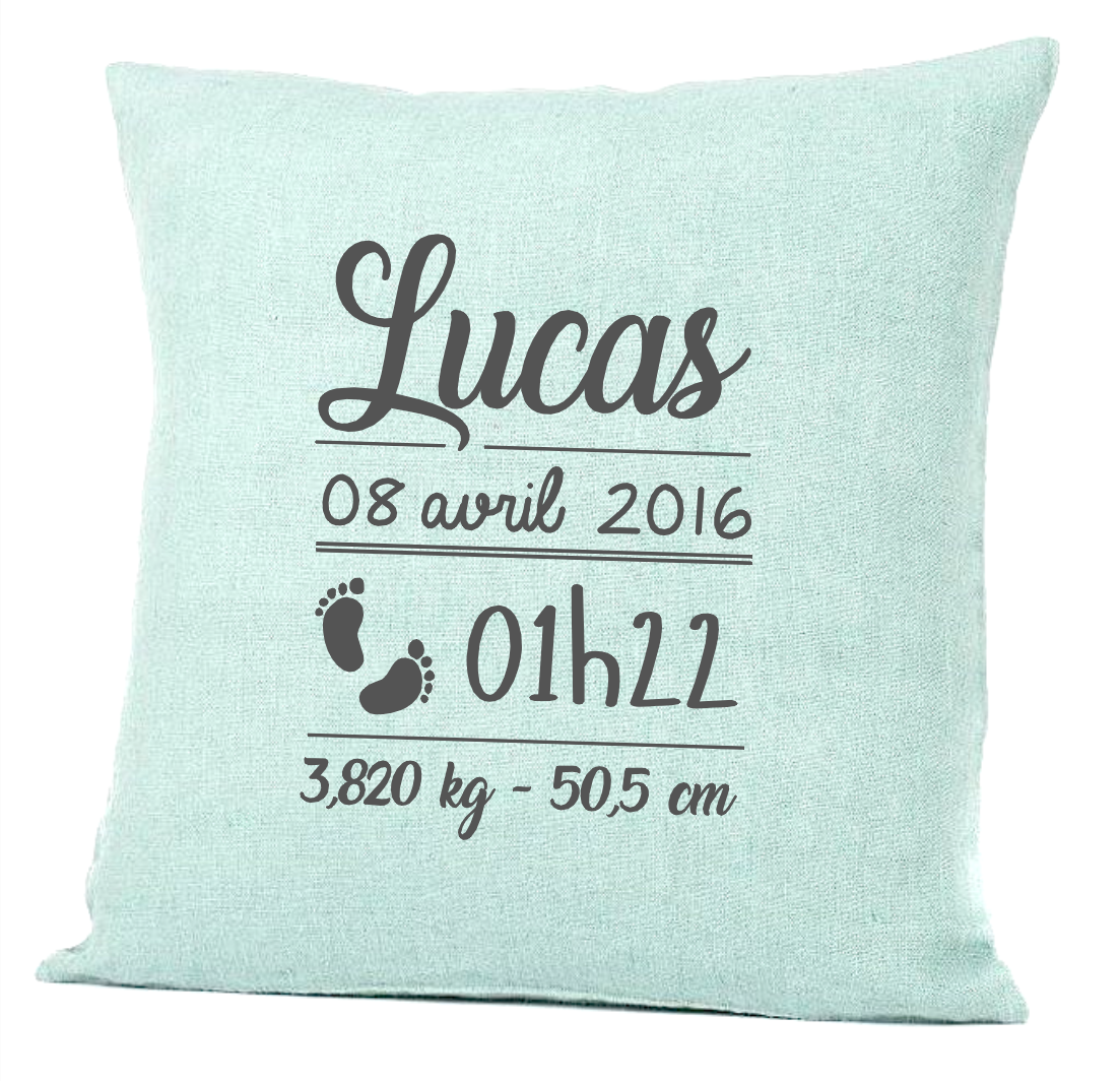 Coussin naissance petits pieds