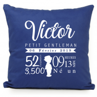Coussin silhouette garcon