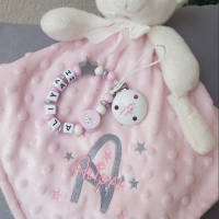 Doudou ourson rose 2