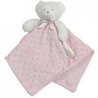 Doudou ourson rose