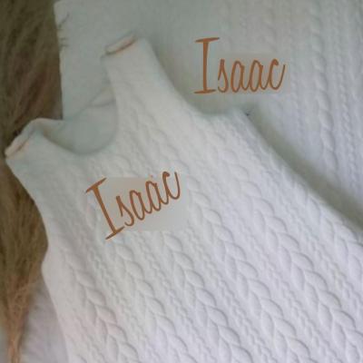 Gigoteuse jersey torsade blanche