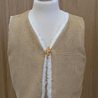 Gilet berger velour sherpa