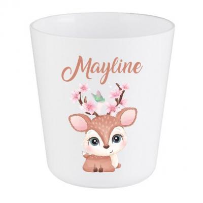 Gobelet enfant personnalise biche