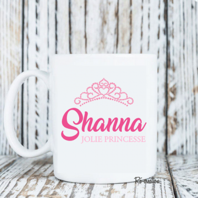 Mug personnalisé - Princesse Couronne