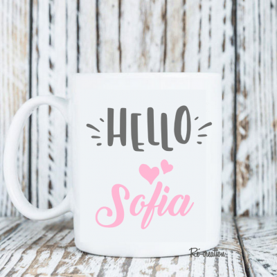 Mug personnalisé - Hello fille