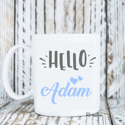 Mug personnalise hello