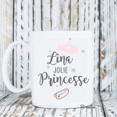 Mug personnalise jolie princesse