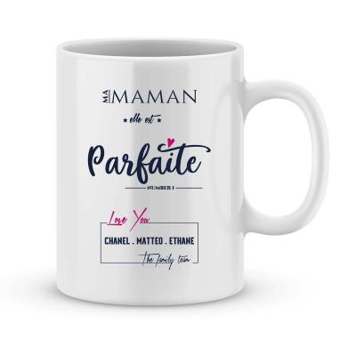 Mug personnalise prenom maman est parfaite devant 1