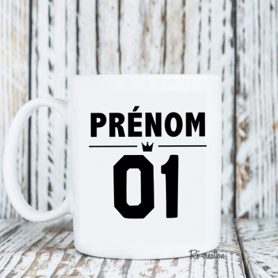 Mug personnalisé - Prénom numéro