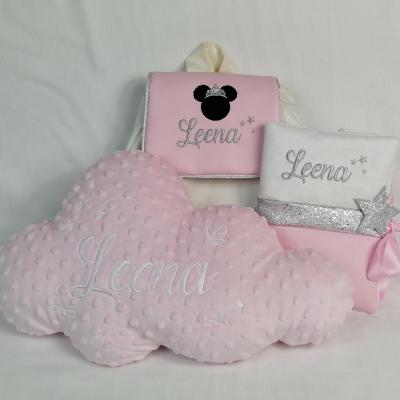 Coffret naissance Sac - coussin nuage - carnet de santé