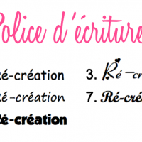 Police ecriture tetine