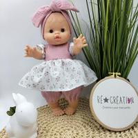 Robe paola reina 34 cm double gaze rose coton bloomer