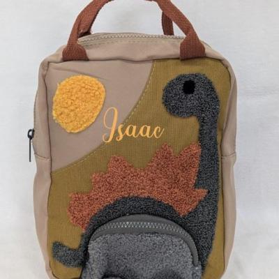 Sac a dos dinosaure avant personnalise