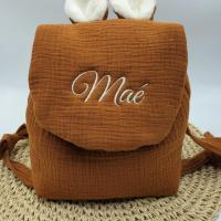 Sac a dos ourson double gaze coton