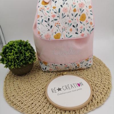 Sac a dos personnalise liberty katia coton rose