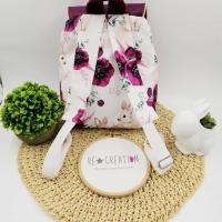 Sac a dos personnalise simili bordeaux lapin 2