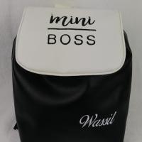 Sac a dos personnalise simili noir mini boss