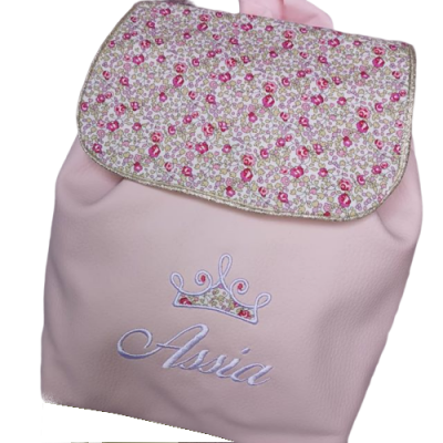 Sac a dos personnalise simili rose liberty 3