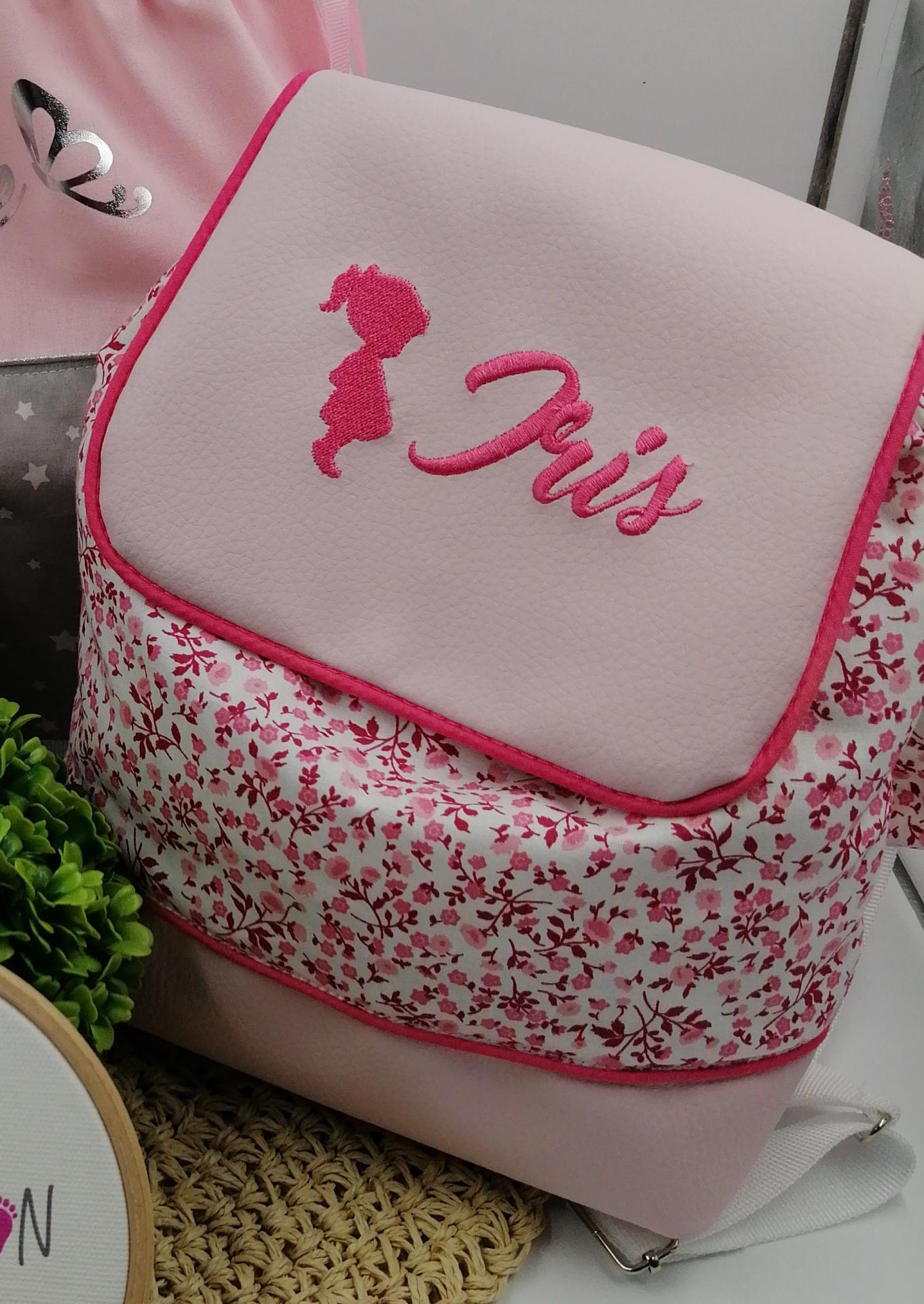 Sac a dos personnalise simili rose liberty elenie