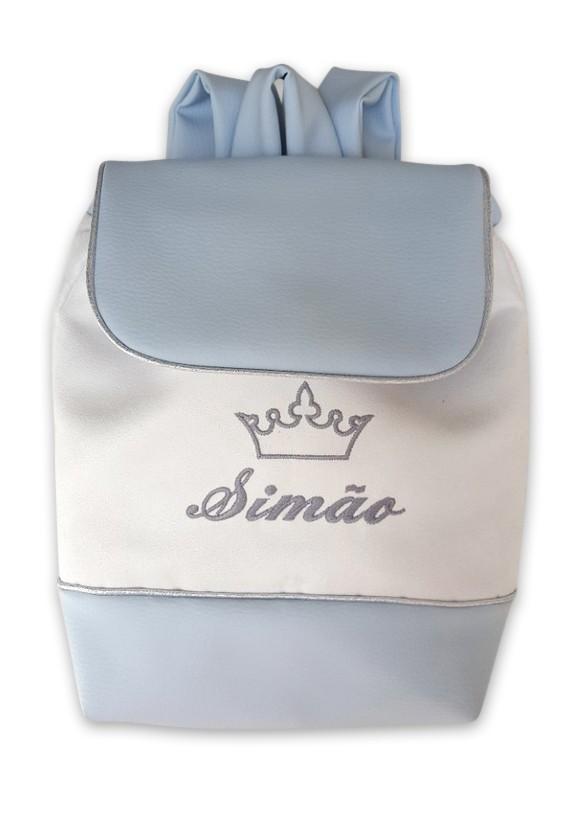 Sac a dos simili bleu ciel