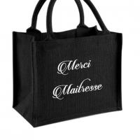 Sac jute noir