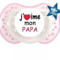 Sucette personnalisee j aime mon papa