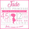 Toile fillette noeud