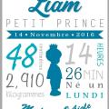 Toile silhouette garcon couronne