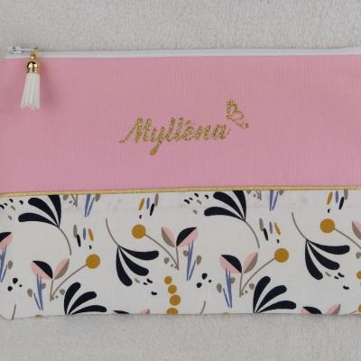 Trousse coton liberty honeywell et rose